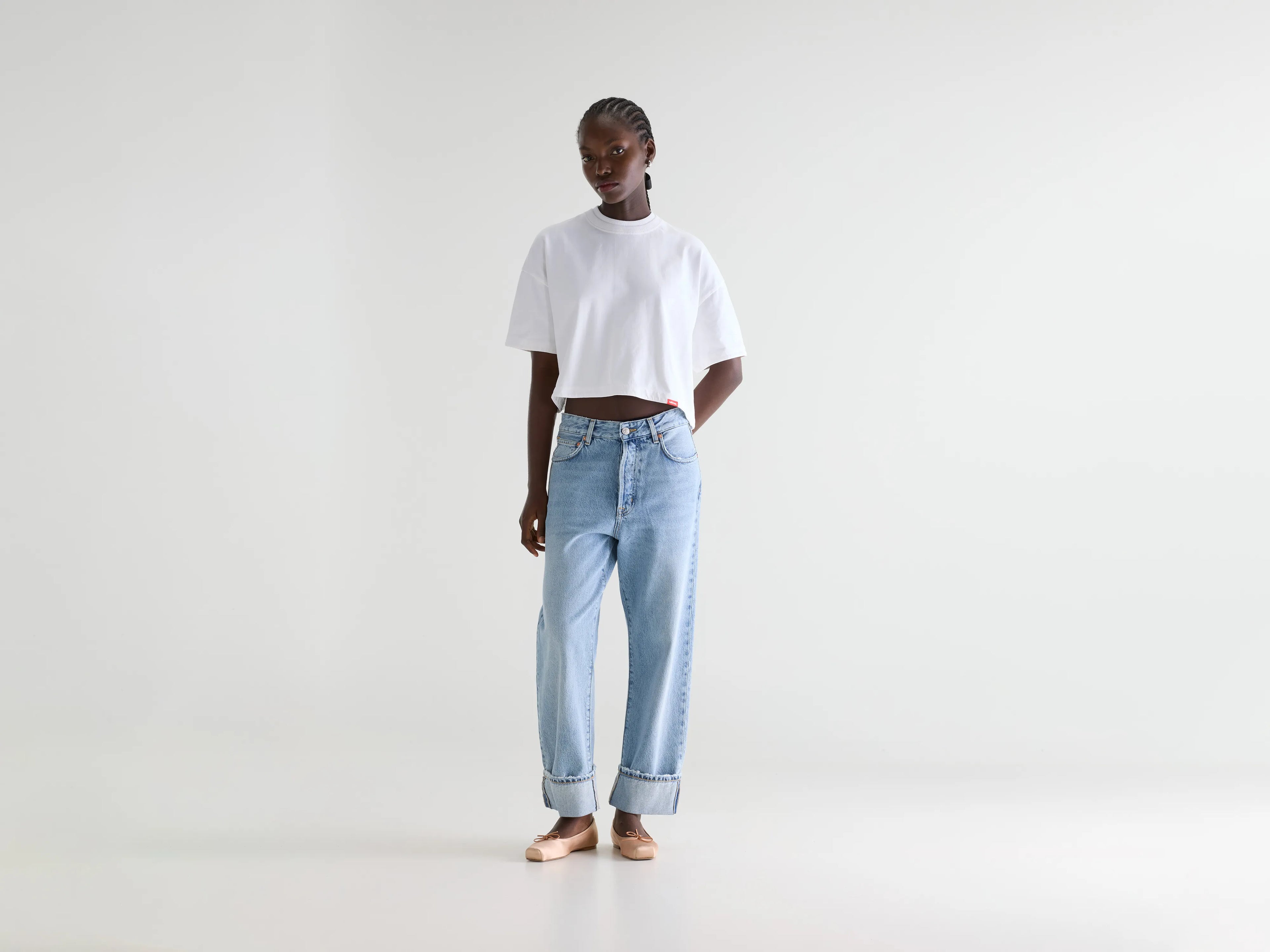 Denim N. 46 wide jeans (261 / W / BLUE BLEACH)