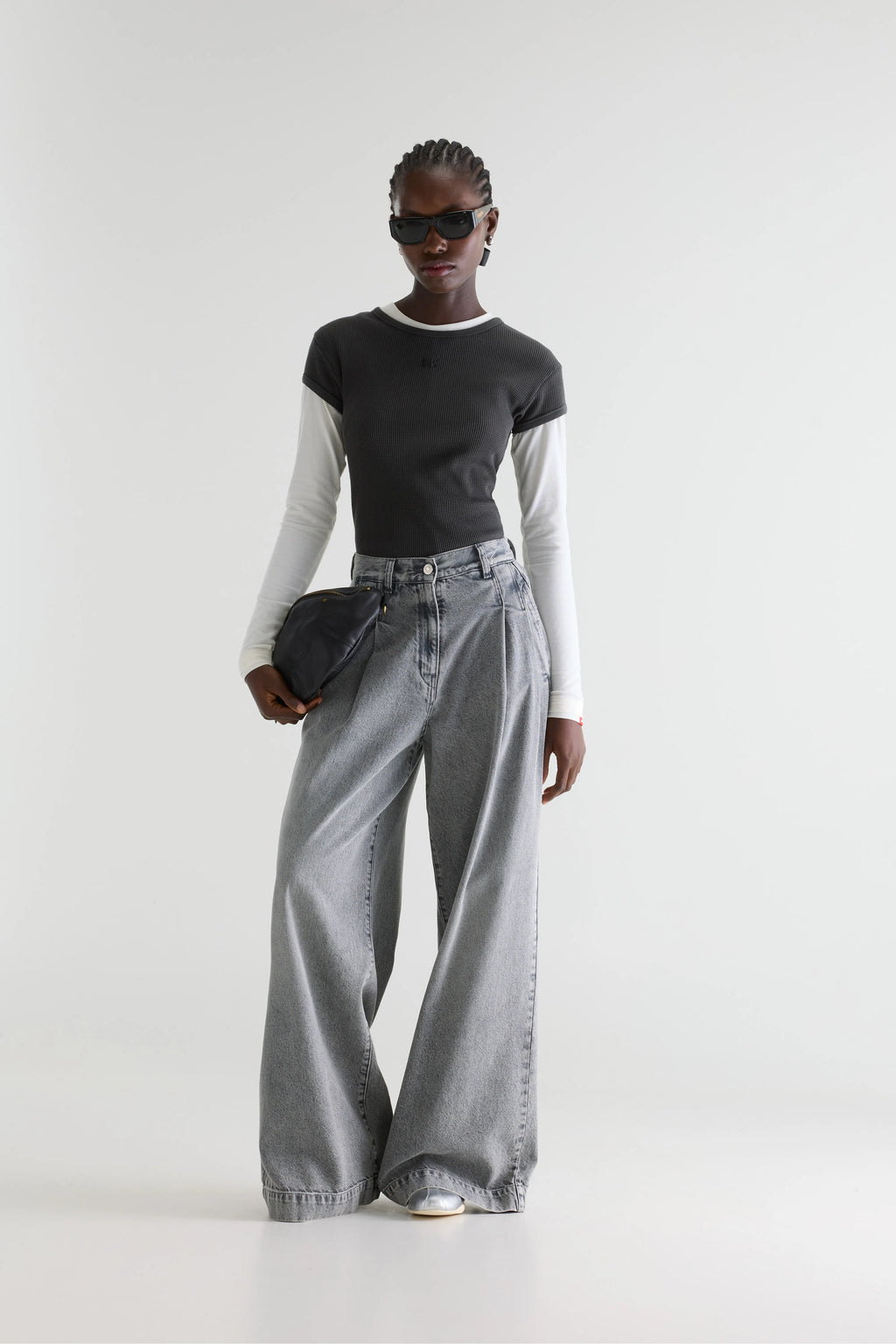 Denim N. 74 super-wide jeans (261 / W / USED GREY)