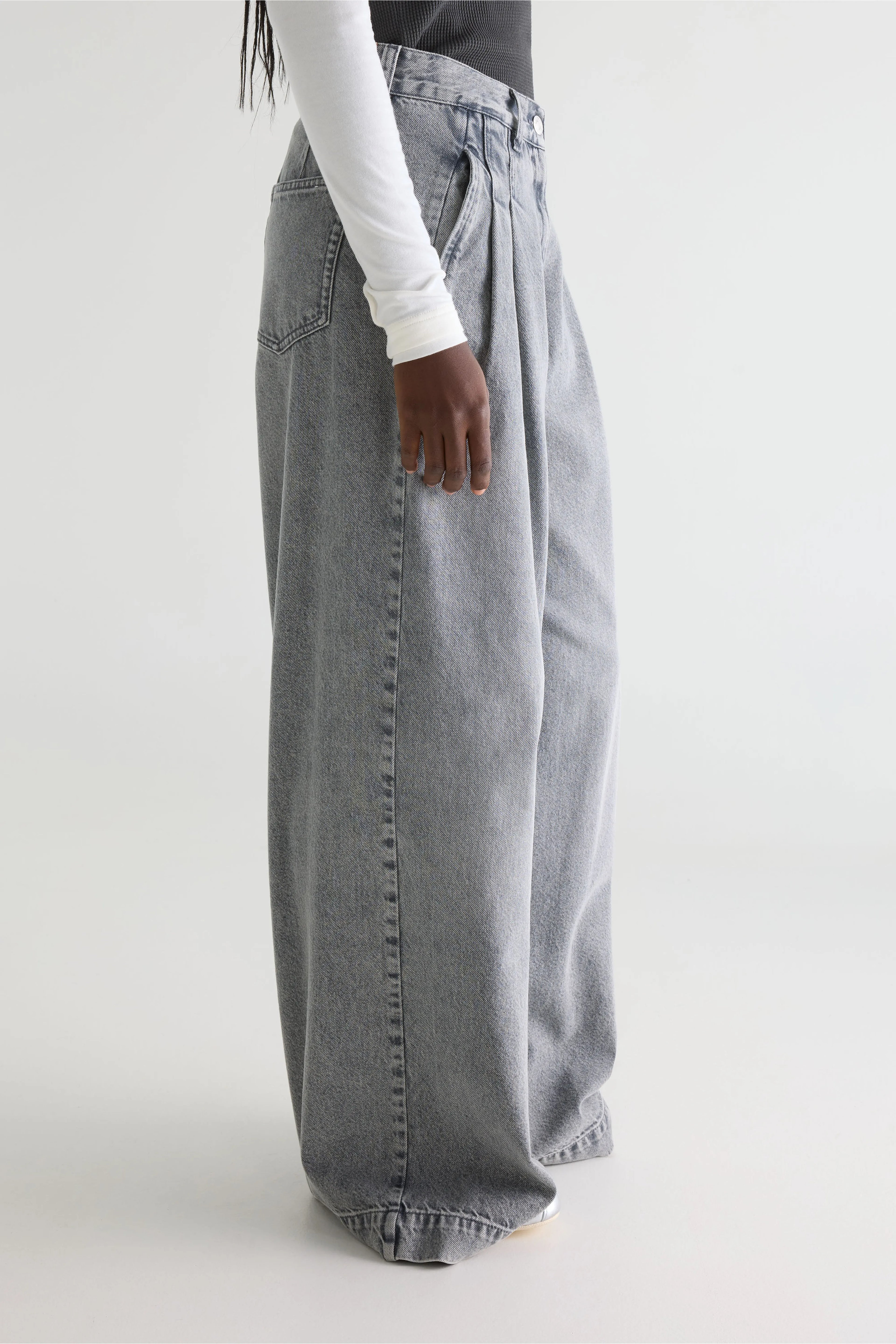 Denim N. 74 super-wide jeans (261 / W / USED GREY)