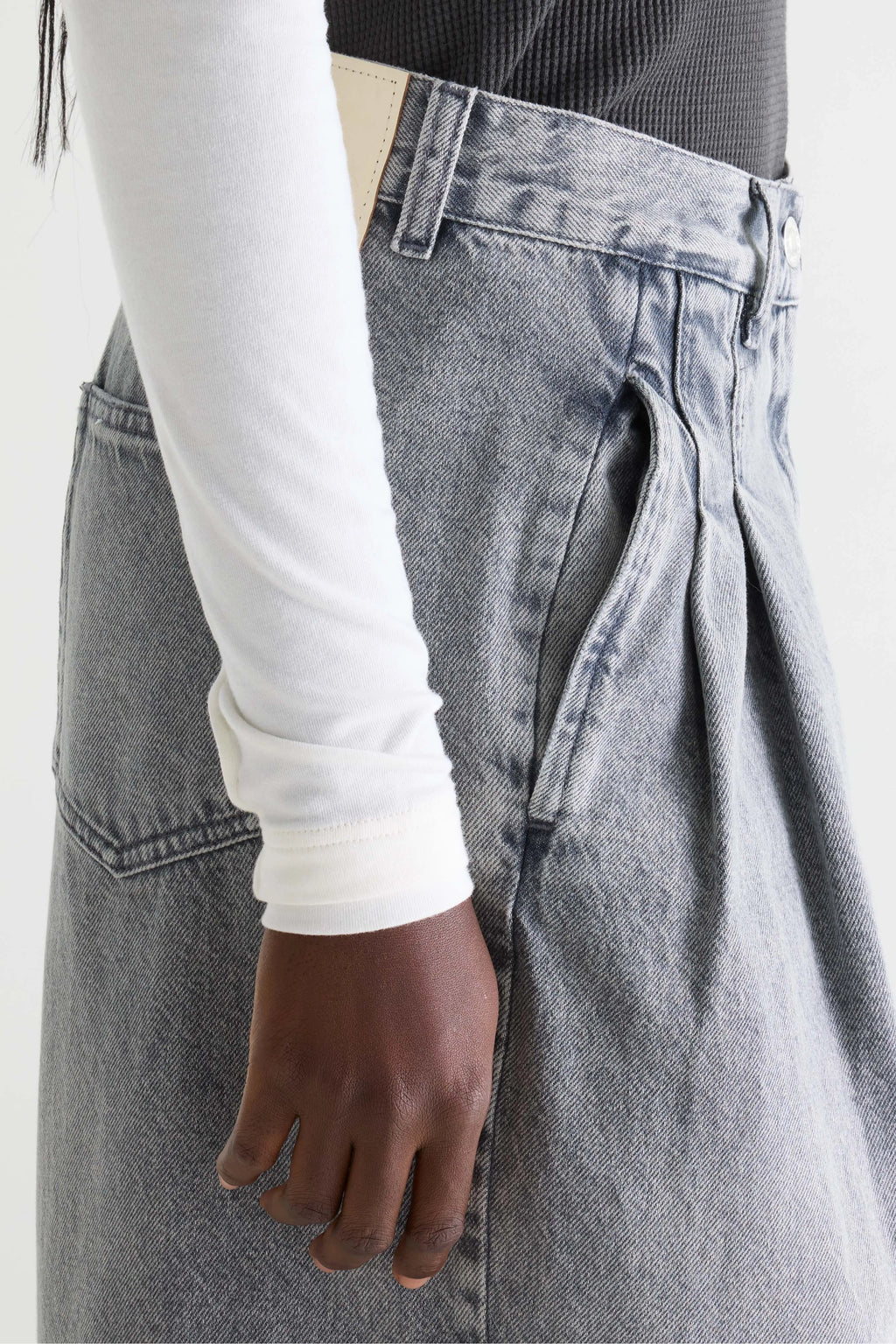 Denim N. 74 super-wide jeans (261 / W / USED GREY)