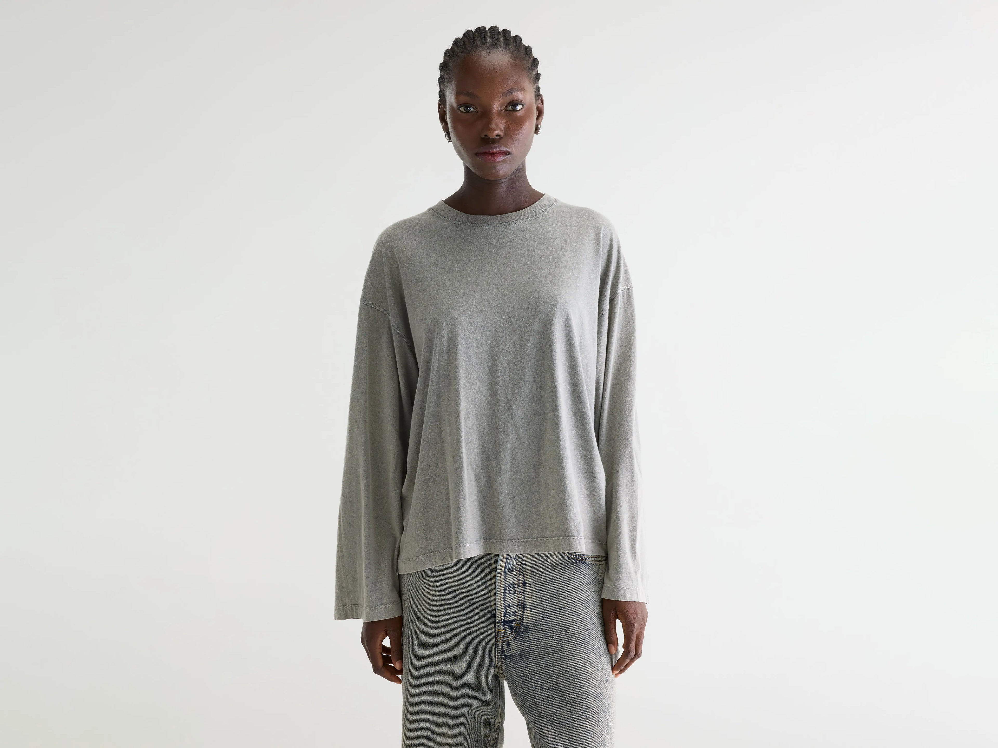 Fandy long sleeve t-shirt (261 / W / BITUME)