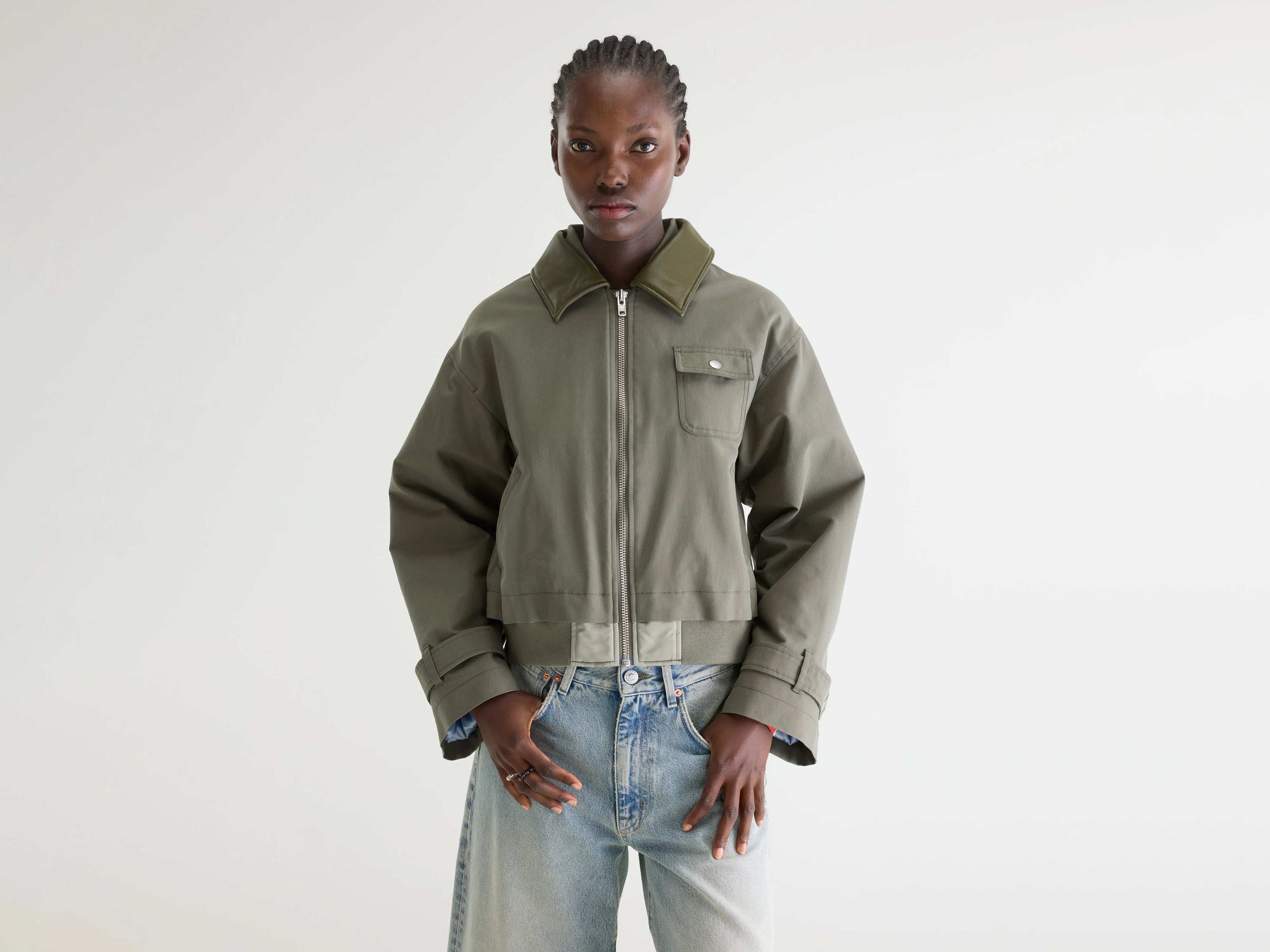 Jenner relaxed jacket (261 / W / SAGE)