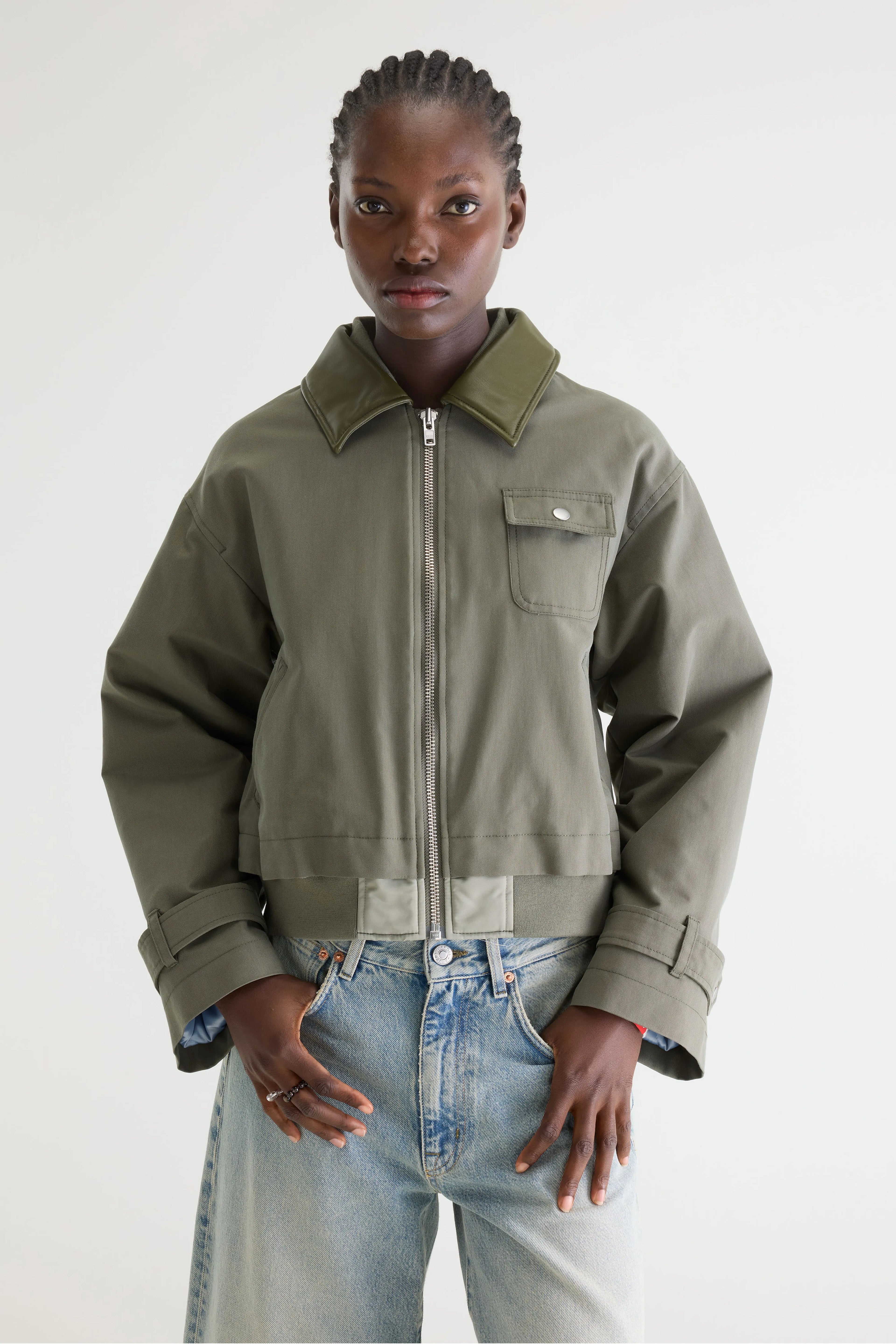 Jenner relaxed jacket (261 / W / SAGE)