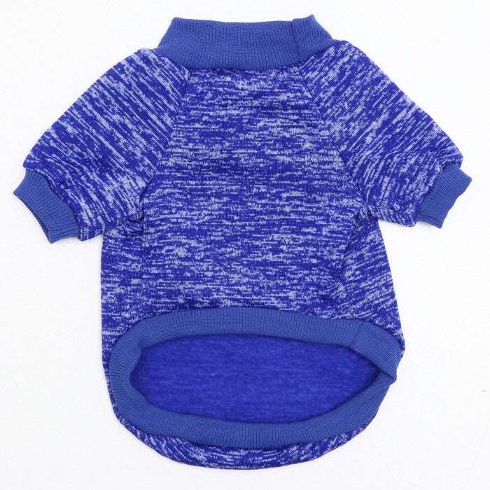 Dark Blue Warm Winter Dog Cloth Classic Pet Sweatshirt Vest