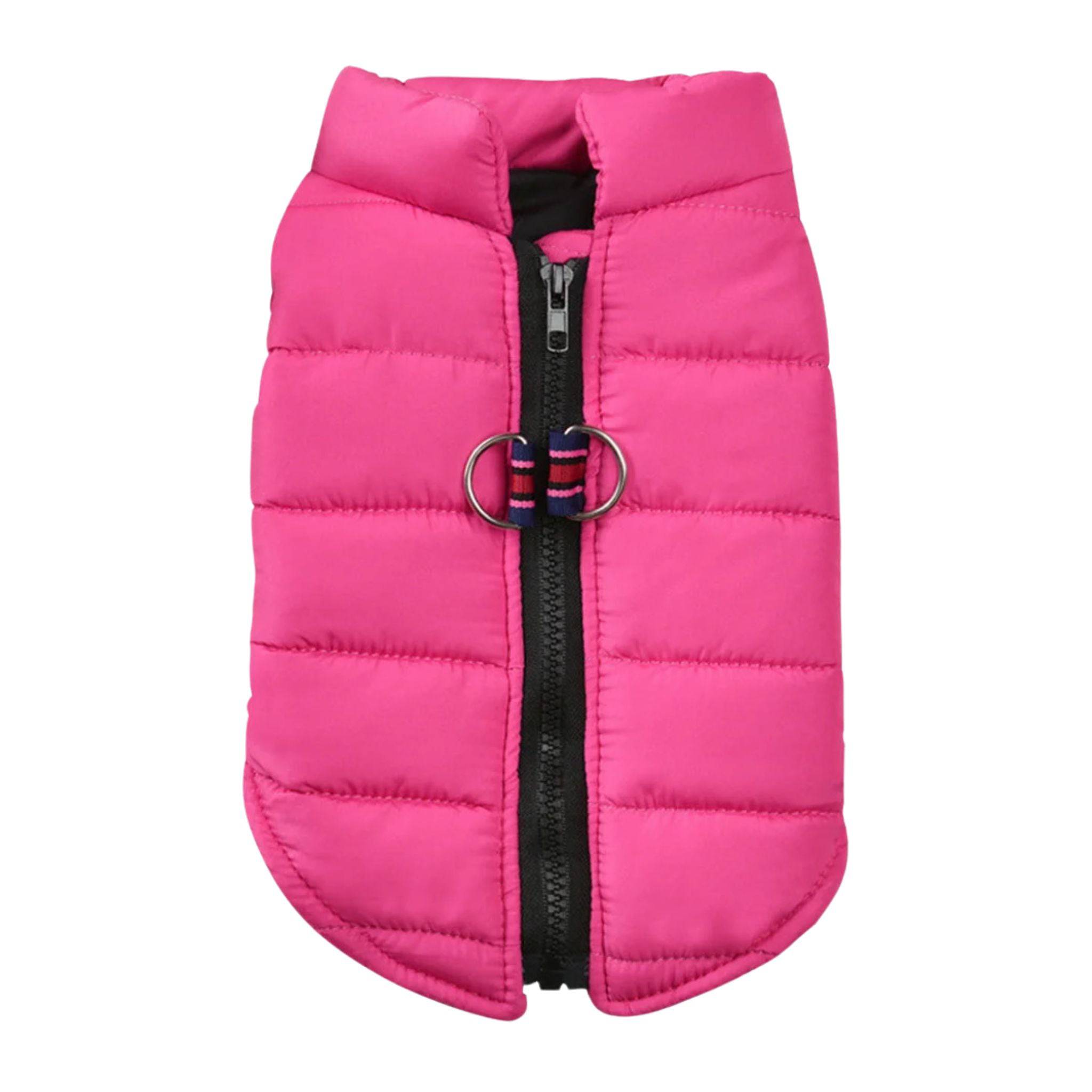 Pink Windproof Pet Dog Coat Jacket Winter Warm Padded Vest