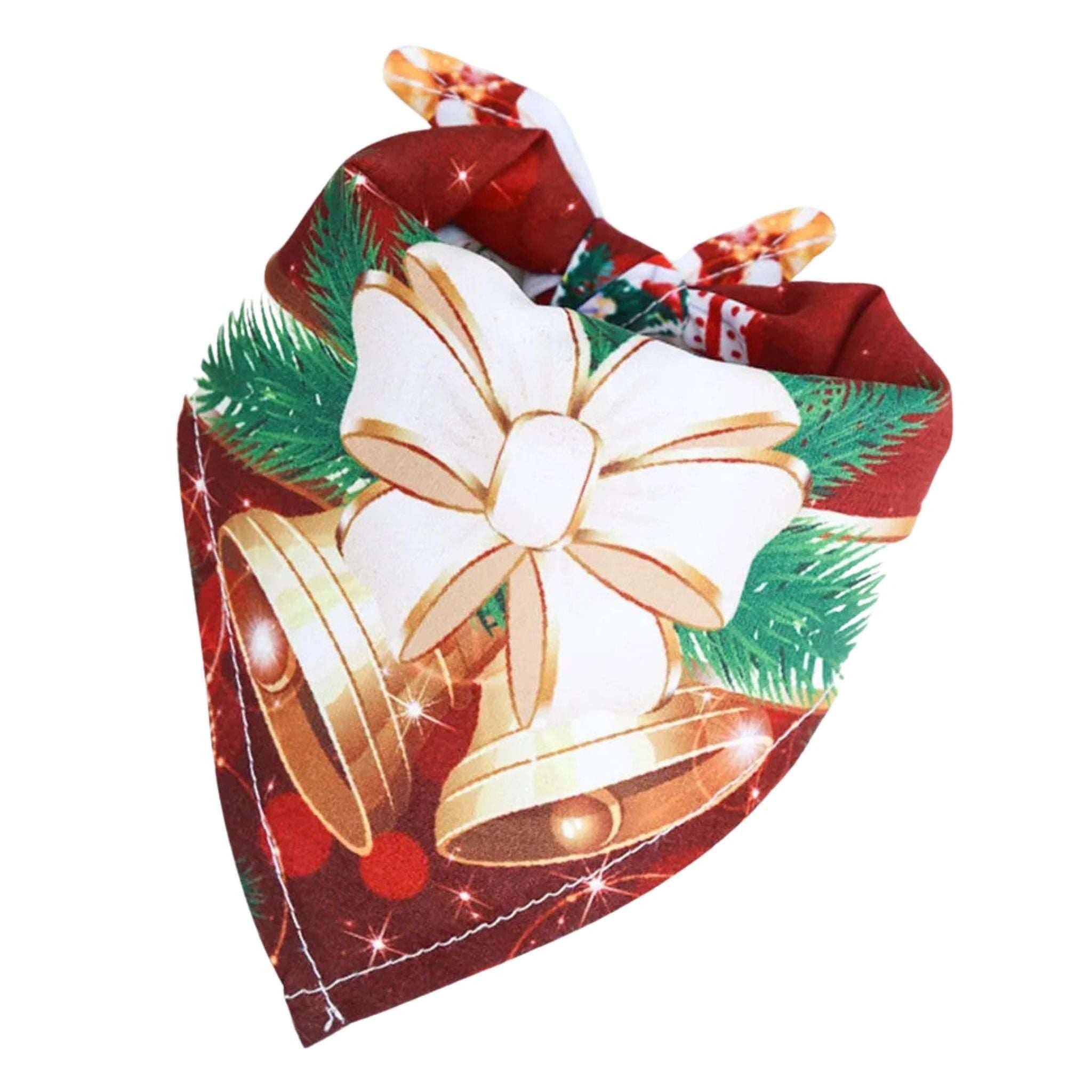 Triangular Christmas Dog Bandana Xmas Pet Holiday Scarf
